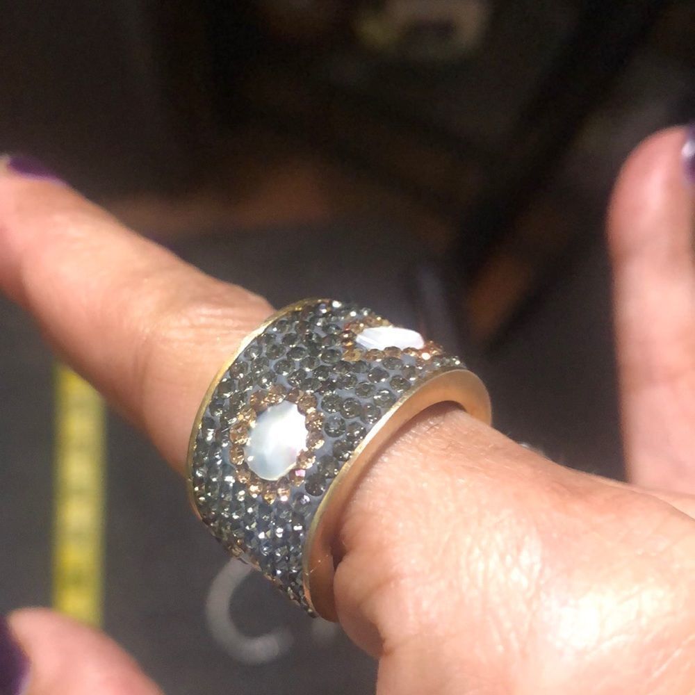 925 gold vermeil Swarovski mother of pearl